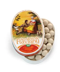 Boîte ovale Bonbons Cannelle Orange Bio 50g